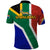 South Africa Springboks Polo Shirt with Kente Pattern and South African Flag - Wonder Print Shop