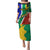 South Africa Springboks Puletasi with Kente Pattern and South African Flag - Wonder Print Shop