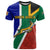 South Africa Springboks T Shirt with Kente Pattern and South African Flag - Wonder Print Shop