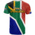 South Africa Springboks T Shirt with Kente Pattern and South African Flag - Wonder Print Shop