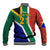 Custom South Africa Springboks Baseball Jacket with Kente Pattern and South African Flag LT9 - Wonder Print Shop