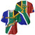 Custom South Africa Springboks Baseball Jersey with Kente Pattern and South African Flag LT9 - Wonder Print Shop