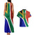 Custom South Africa Springboks Couples Matching Tank Maxi Dress And Hawaiian Shirt with Kente Pattern and South African Flag LT9 - Wonder Print Shop