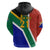 Custom South Africa Springboks Hoodie with Kente Pattern and South African Flag - Wonder Print Shop