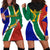 Custom South Africa Springboks Hoodie Dress with Kente Pattern and South African Flag - Wonder Print Shop