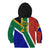 Custom South Africa Springboks Kid Hoodie with Kente Pattern and South African Flag - Wonder Print Shop