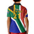 Custom South Africa Springboks Kid Polo Shirt with Kente Pattern and South African Flag - Wonder Print Shop