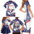 Personalized USA Athletics Family Matching Short Sleeve Bodycon Dress and Hawaiian Shirt One For All Summer Sport - Wonder Print Shop