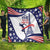 Personalized USA Athletics Quilt One For All Summer Sport