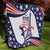 Personalized USA Athletics Quilt One For All Summer Sport