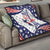 Personalized USA Athletics Quilt One For All Summer Sport