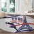 Personalized USA Athletics Round Carpet One For All Summer Sport