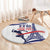 Personalized USA Athletics Round Carpet One For All Summer Sport