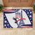 Personalized USA Athletics Rubber Doormat One For All Summer Sport