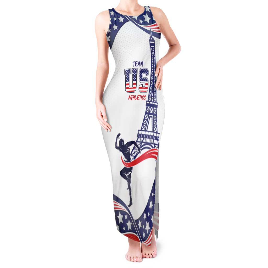 Personalized USA Athletics Tank Maxi Dress One For All Summer Sport