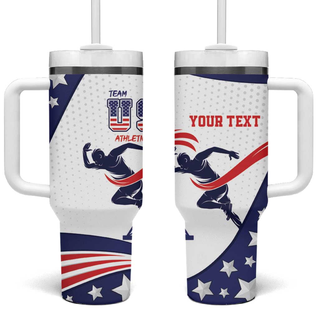 Personalized USA Athletics Tumbler With Handle One For All Summer Sport