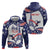 Personalized USA Athletics Zip Hoodie One For All Summer Sport - Wonder Print Shop