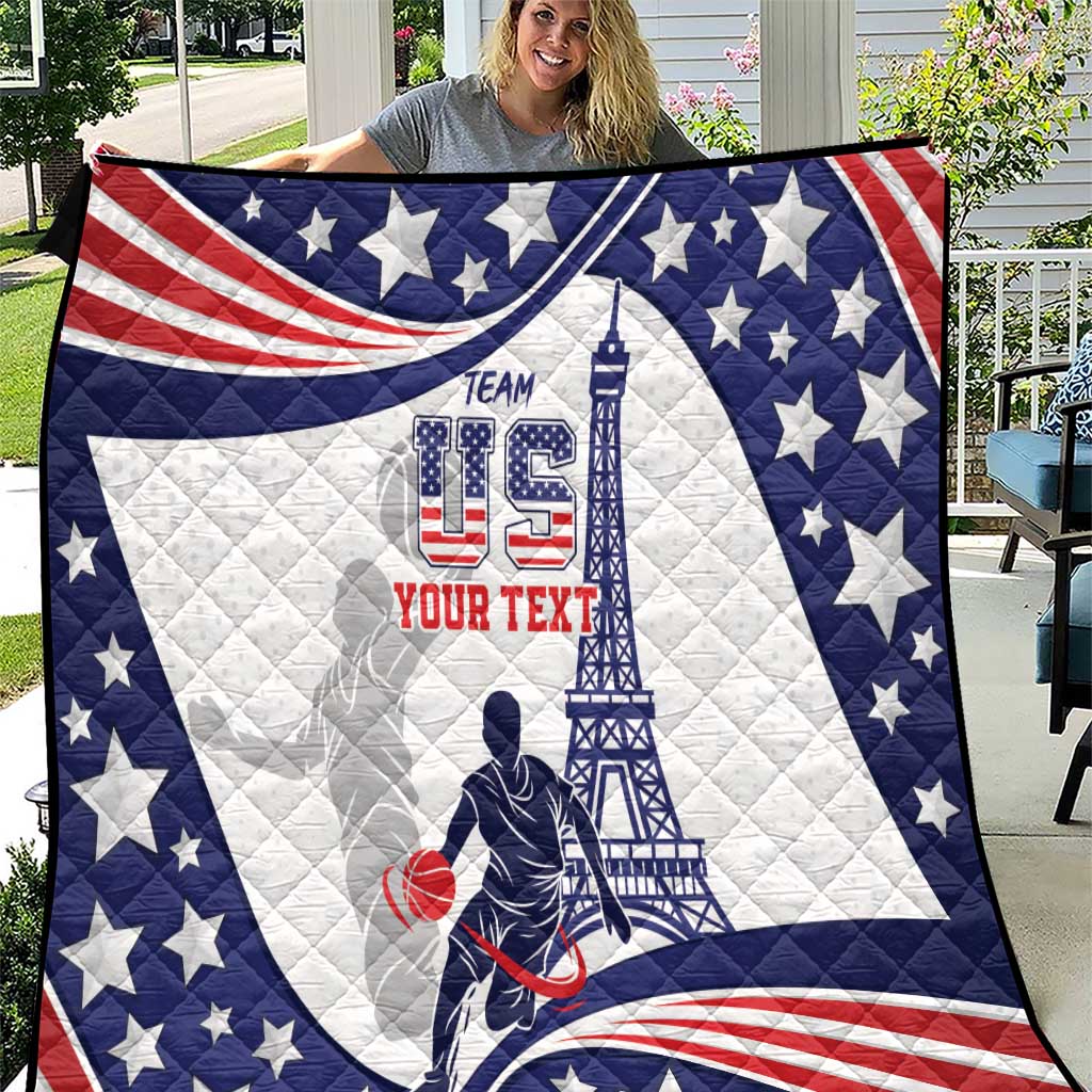 Personalized USA Basketball Quilt One For All Summer Sport