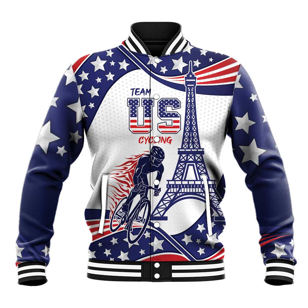 Personalized USA Cycling Baseball Jacket One For All Summer Sport LT9 - Wonder Print Shop