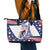 Personalized USA Cycling Leather Tote Bag One For All Summer Sport