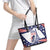 Personalized USA Cycling Leather Tote Bag One For All Summer Sport