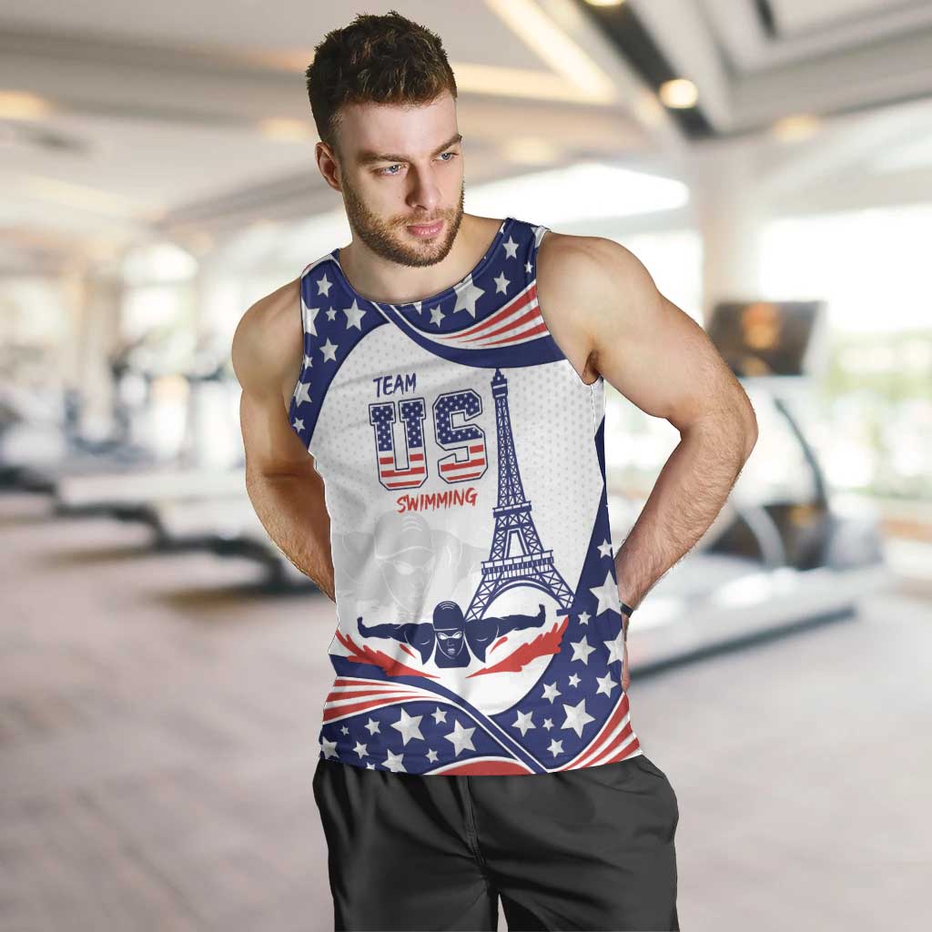 Personalized USA Swimming Men Tank Top One For All Summer Sport - Wonder Print Shop