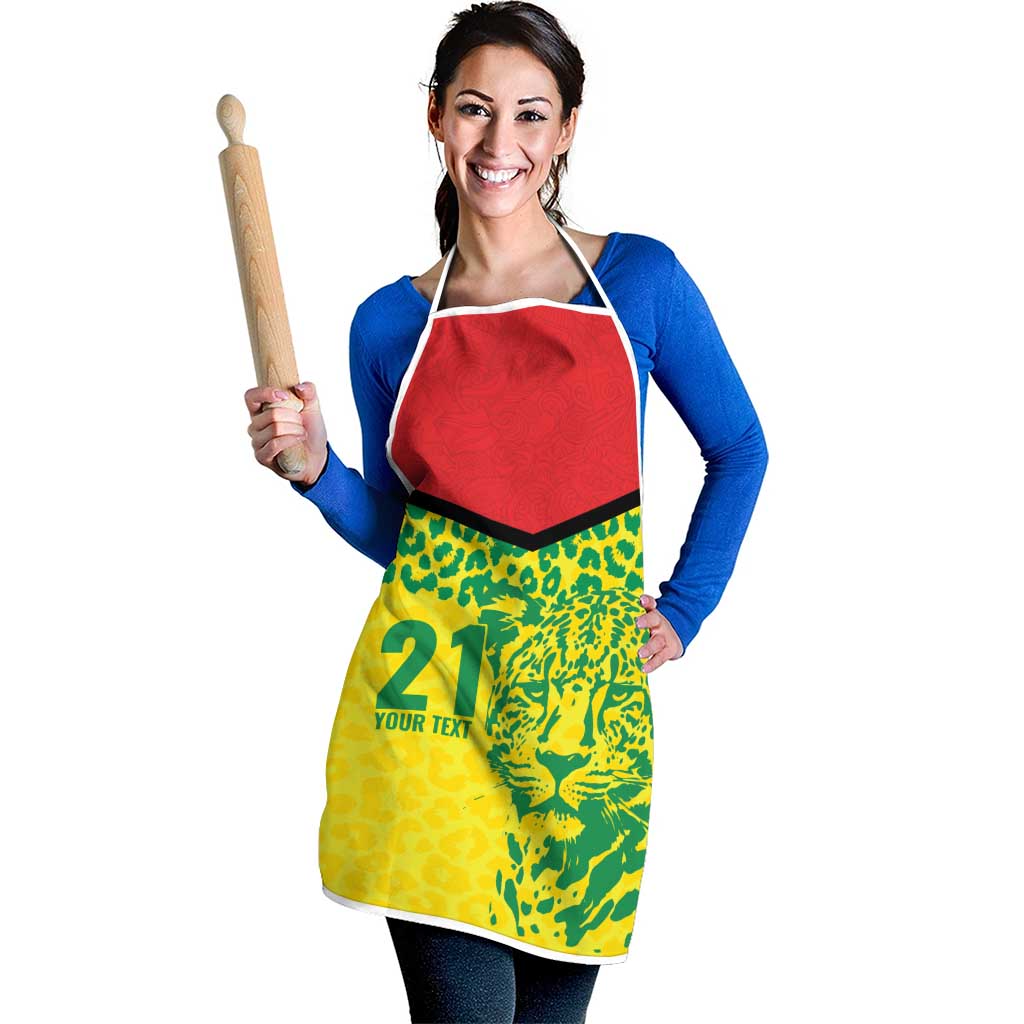 Custom Guyana Golden Jaguars Apron Heritage Flame Edition - Wonder Print Shop