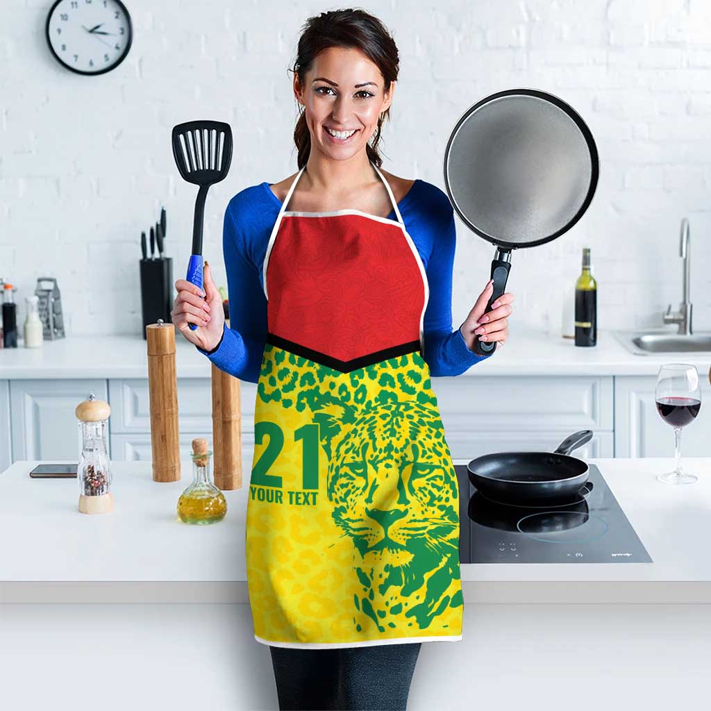 Custom Guyana Golden Jaguars Apron Heritage Flame Edition - Wonder Print Shop