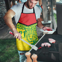 Custom Guyana Golden Jaguars Apron Heritage Flame Edition - Wonder Print Shop