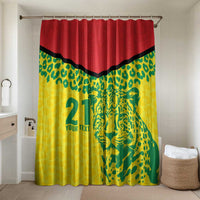 Custom Guyana Golden Jaguars Bathroom Set Heritage Flame Edition - Wonder Print Shop