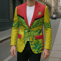 Custom Guyana Golden Jaguars Blazer Heritage Flame Edition - Wonder Print Shop