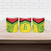 Custom Guyana Golden Jaguars Ceramic Mug Heritage Flame Edition - Wonder Print Shop