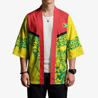 Custom Guyana Golden Jaguars Kimono Heritage Flame Edition - Wonder Print Shop