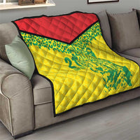 Custom Guyana Golden Jaguars Quilt Heritage Flame Edition - Wonder Print Shop