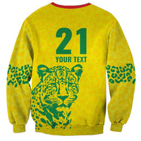 Custom Guyana Golden Jaguars Sweatshirt Heritage Flame Edition - Wonder Print Shop