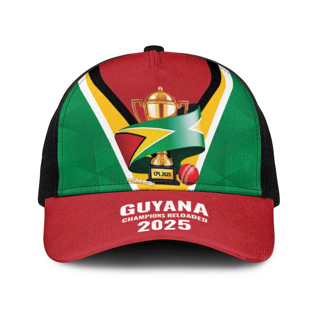 Guyana Champions Reloaded 2025 Baseball Net Cap Caribbean Cricket Supporter Amazon Warriors - Wonder Print Shop
