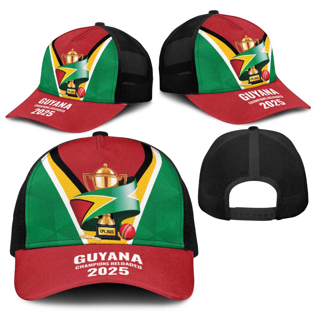 Guyana Champions Reloaded 2025 Baseball Net Cap Caribbean Cricket Supporter Amazon Warriors - Wonder Print Shop