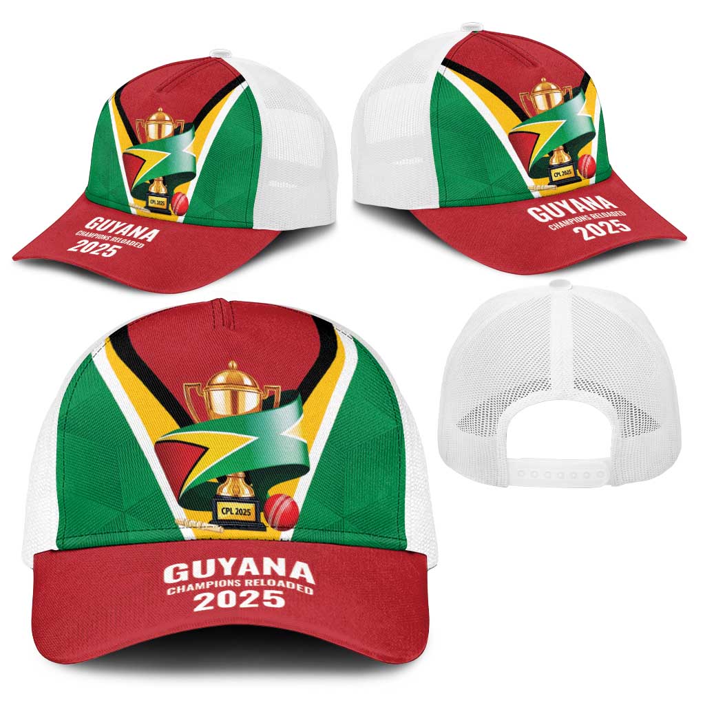 Guyana Champions Reloaded 2025 Baseball Net Cap Caribbean Cricket Supporter Amazon Warriors - Wonder Print Shop