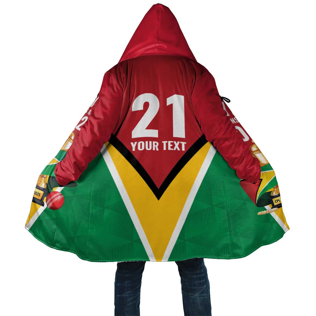 Custom Guyana Champions Reloaded 2025 Cloak Caribbean Cricket Supporter Amazon Warriors - Wonder Print Shop