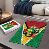 Custom Guyana Champions Reloaded 2025 Puzzle Caribbean Cricket Supporter Amazon Warriors - Wonder Print Shop