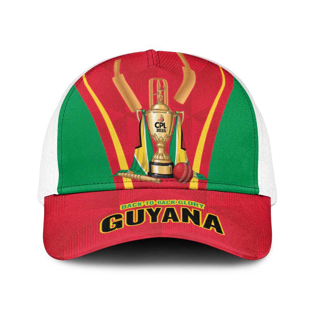 Guyana Victory Run 2025 Baseball Net Cap Caribbean Cricket Supporter Amazon Warriors - Wonder Print Shop