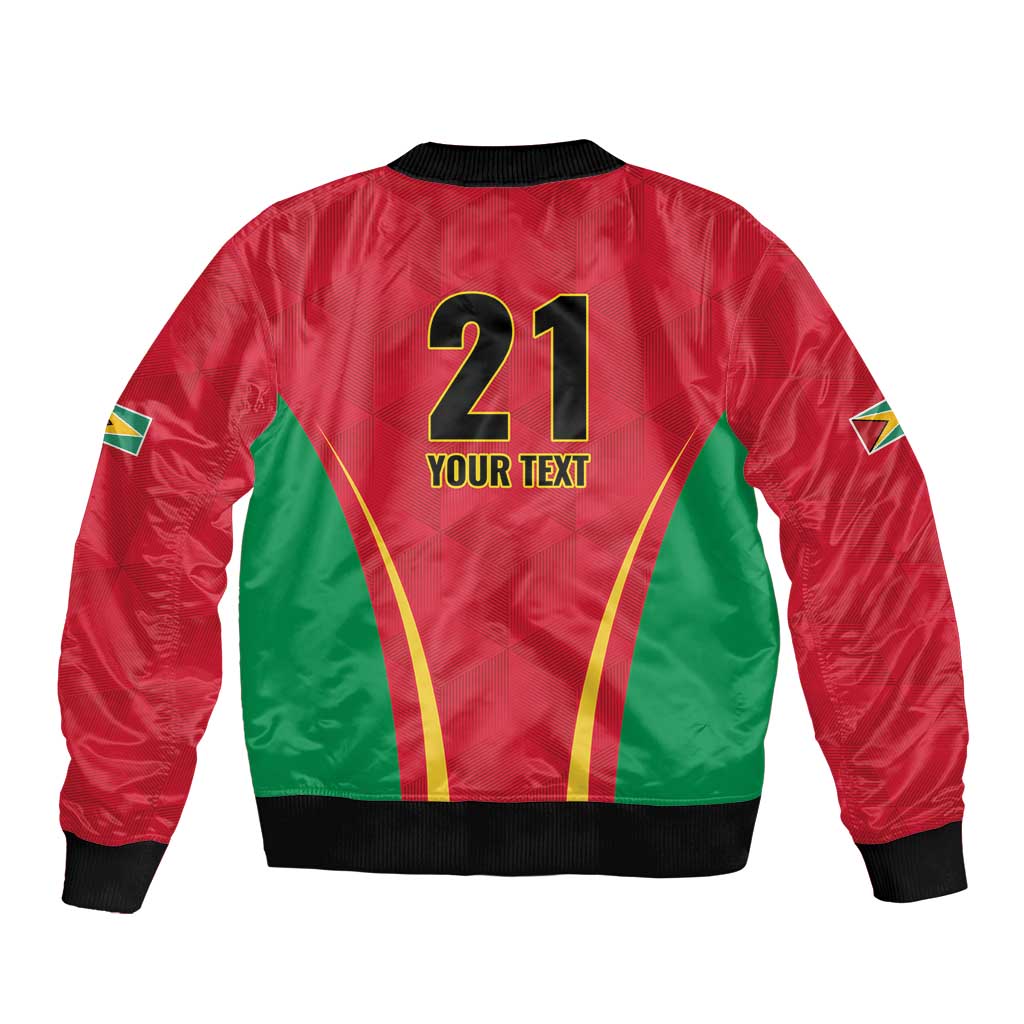 Custom Guyana Victory Run 2025 Bomber Jacket Caribbean Cricket Supporter Amazon Warriors - Wonder Print Shop