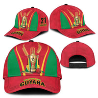 Custom Guyana Victory Run 2025 Classic Cap Caribbean Cricket Supporter Amazon Warriors - Wonder Print Shop