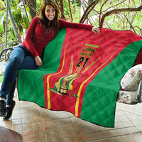 Custom Guyana Victory Run 2025 Quilt Caribbean Cricket Supporter Amazon Warriors - Wonder Print Shop