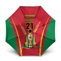 Custom Guyana Victory Run 2025 Umbrella Caribbean Cricket Supporter Amazon Warriors - Wonder Print Shop