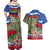 Russia Defender of The Fatherland Day Couples Matching Off Shoulder Maxi Dress and Hawaiian Shirt