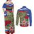 Russia Defender of The Fatherland Day Couples Matching Off Shoulder Maxi Dress and Long Sleeve Button Shirt