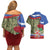 Russia Defender of The Fatherland Day Couples Matching Off Shoulder Short Dress and Hawaiian Shirt