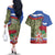 Russia Defender of The Fatherland Day Couples Matching Off The Shoulder Long Sleeve Dress and Hawaiian Shirt