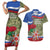 Russia Defender of The Fatherland Day Couples Matching Short Sleeve Bodycon Dress and Hawaiian Shirt